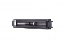 Lit Up Lighting LIT8122BK+MC - 24" 2x 60W E26 W rectangular Vanity light in black finish